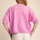 Penelope Pearl Top Sweaters Glam