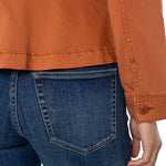 Peplum Hem Trucker Jacket - Ginger Spice Outerwear Liverpool