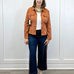 Peplum Hem Trucker Jacket - Ginger Spice Outerwear Liverpool