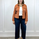 Peplum Hem Trucker Jacket - Ginger Spice Outerwear Liverpool