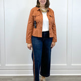 Peplum Hem Trucker Jacket - Ginger Spice Outerwear Liverpool