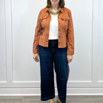 Peplum Hem Trucker Jacket - Ginger Spice Outerwear Liverpool