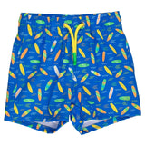 Performance Swim Trunks - Neon Surfs Up Kids Swim Rufflebutts