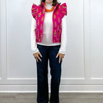Petal Pop Vest - Magenta Outerwear Jodifl