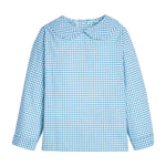 Peter Pan Shirt - Alpine Gingham Boys Shirts + Polos Little English