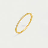Petite Pave Hinge Bangle - Gold/White Topaz Bracelets Dean Davidson