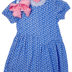 Phillipa Dress - Periwinkle Block Print Girls Play Dresses Bisby