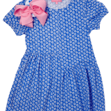 Phillipa Dress - Periwinkle Block Print Girls Play Dresses Bisby