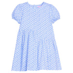 Phillipa Dress - Periwinkle Block Print Girls Play Dresses Bisby
