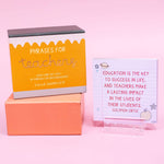 Phrases For Teachers Encouraging Desk Card Set Paper Goods Callie Danielle