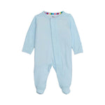 Pin Dot Blue Footie Baby Sleepwear Magnetic Me