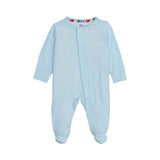 Pin Dot Blue Footie Baby Sleepwear Magnetic Me