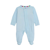 Pin Dot Blue Modal Footie Baby Sleepwear Magnetic Me