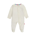 Pin Dot Cream Modal Footie Baby Sleepwear Magnetic Me