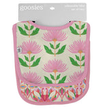 Pink Block Print Flowers - Bib Set Baby Accessories Goosies