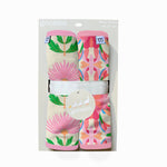 Pink Block Print Flowers - Burp Cloth Set Baby Accessories Goosies