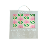 Pink Block Print Flowers - Everything Blanket Baby Accessories Goosies