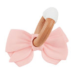 Pink Bow Teething Ring Baby Accessories Mudpie