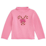 Pink Candy Cane Rollneck Sweater Girls Sweaters + Sweatshirts Mudpie