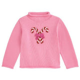 Pink Candy Cane Rollneck Sweater Girls Sweaters + Sweatshirts Mudpie