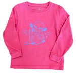 Pink Cowgirl Boots Era LS T-Shirt Girls Tops + Tees Mustard & Ketchup