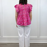 Pink Dolly Flutter Top Tops Mudpie