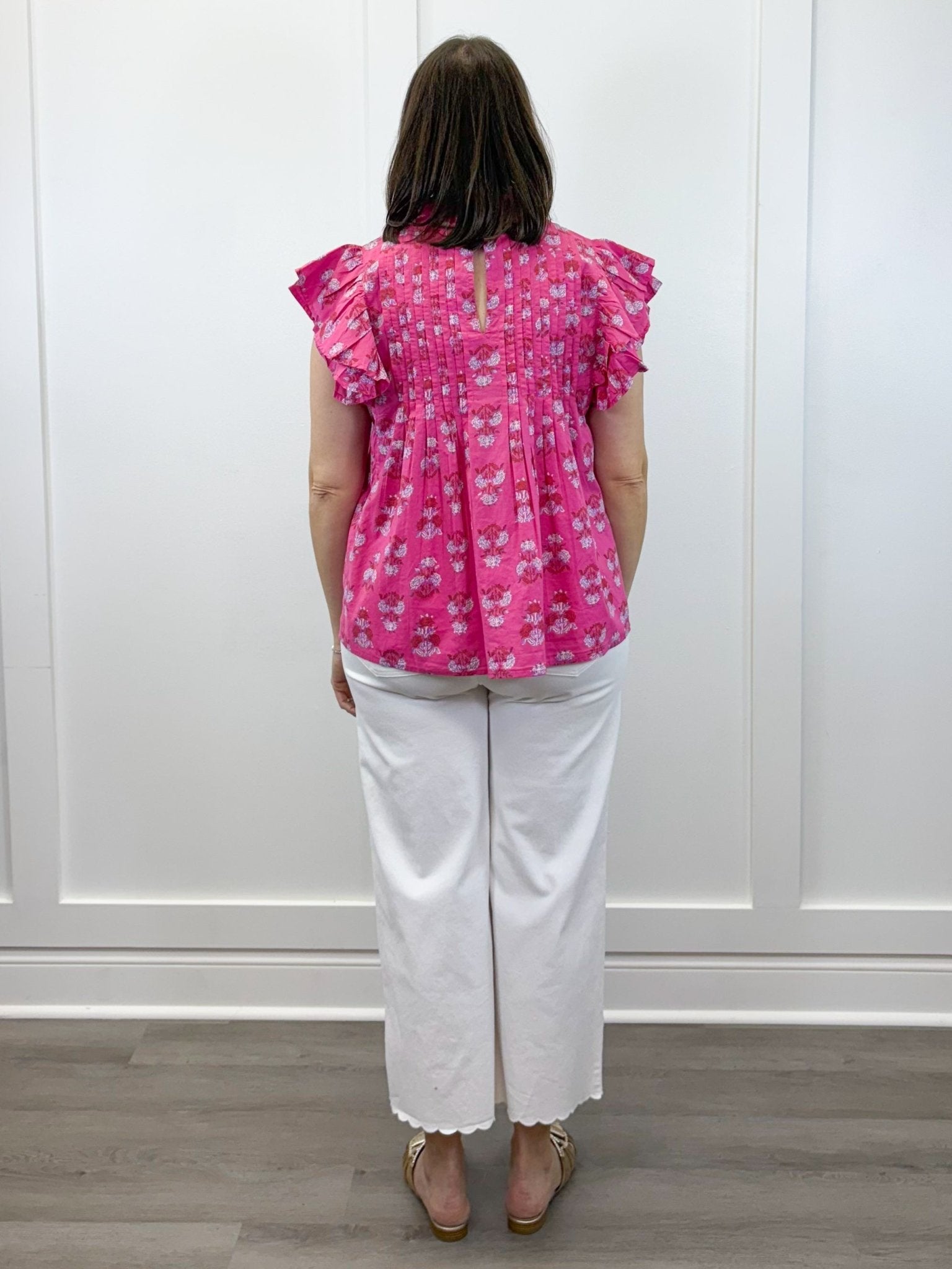 Pink Dolly Flutter Top Tops Mudpie