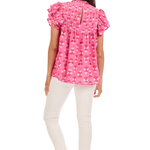 Pink Dolly Flutter Top Tops Mudpie