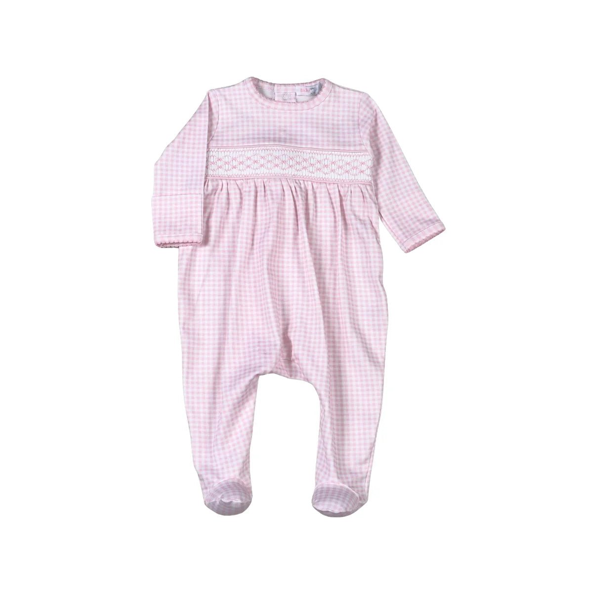 Pink Gingham Classic Pima Hand Smocked Footie - Sugar Babies Children's Boutique/Meg's Shoppe