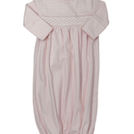 Pink Gingham Classic Pima Hand Smocked Gown Baby Sleepwear Baby Loren