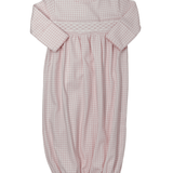 Pink Gingham Classic Pima Hand Smocked Gown Baby Sleepwear Baby Loren