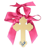 Pink Hallelujah Cross - 6" Home Decor HAVE MERCY LLC