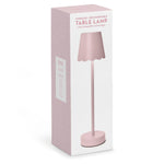 Pink LED Cordless Table Lamp with Scalloped Edge Shade Home Decor Two's Company