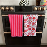 Pink Licorice Double-Sided Hand Towel Textiles Crae.Home
