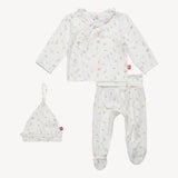 Pink Little Bitty Pretty One Kimono Set Baby Sleepwear Magnetic Me
