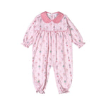Pink Nutcracker Pima Scallop Collar Romper Girls Bubbles + Rompers Baby Loren