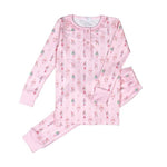 Pink Nutcracker Pima Two Piece Loungewear Kids Pajamas Baby Loren