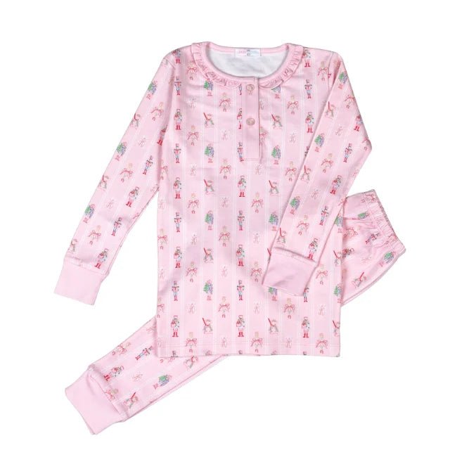 Pink Nutcracker Pima Two Piece Loungewear Kids Pajamas Baby Loren