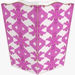 Pink Palms by Laura Park Party Blue Wastepaper Basket Home Decor Marye-Kelley