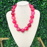 Pink Paradise Beaded Necklace - Sugar Babies Children's Boutique/Meg's Shoppe