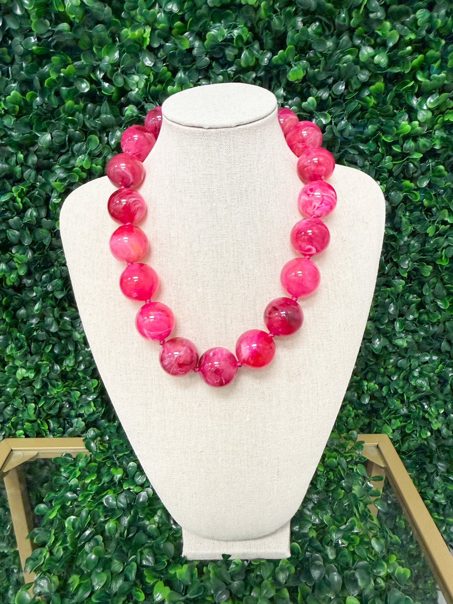 Pink Paradise Beaded Necklace - Sugar Babies Children's Boutique/Meg's Shoppe