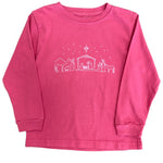 Pink Nativity w/ Lt. Pink LS T-Shirt Girls Tops + Tees Mustard & Ketchup