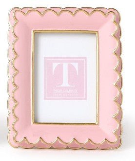 Pink Scalloped Mini Photo Frame - Assorted Home Decor Two's Company Rectangle