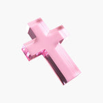 Pink Small Cross Acrylic Weight Home Decor Anne Neilson Home