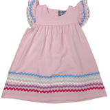 Pink Stripe A/S Ric Rac Dress Girls Play Dresses Three Sisters
