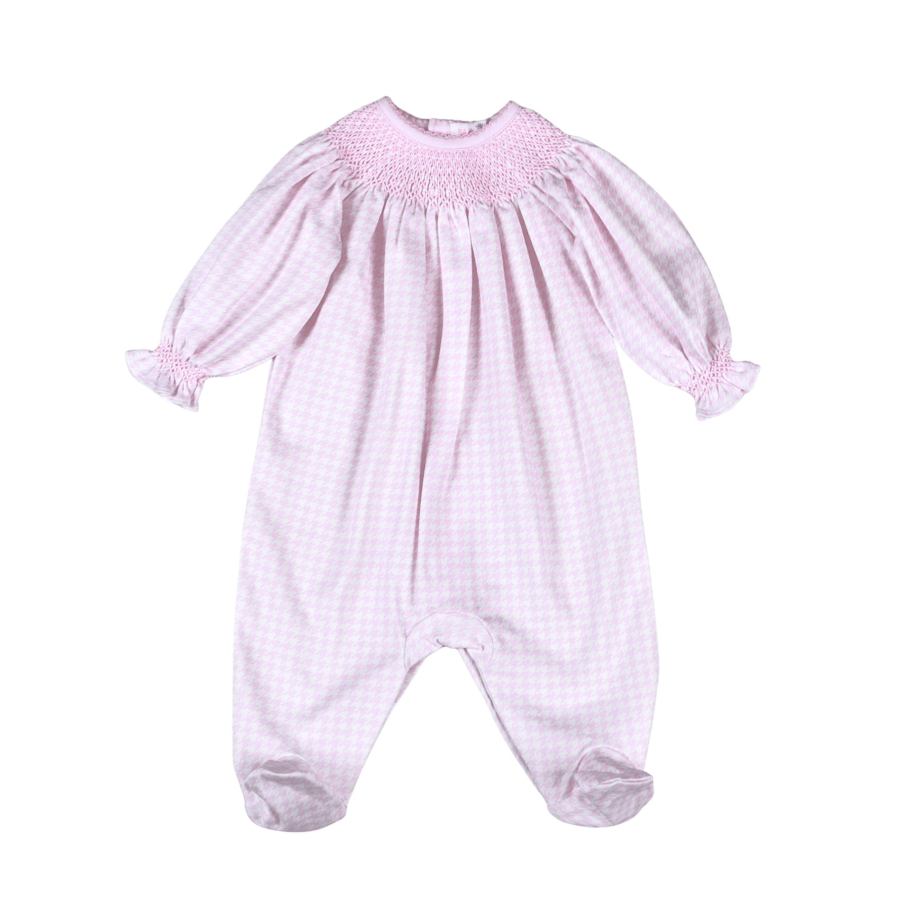 Pink Susie Hand Smock Bishop Footie - Sugar Babies Children's Boutique/Meg's Shoppe