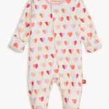 Pink XOXO Modal Footie Baby Sleepwear Magnetic Me