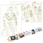 Pirate Coloring Posters Toys Meri Meri