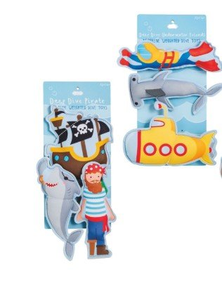 Pirate & Underwater Explorer Dive Toy Sets - Assorted Toys Mudpie