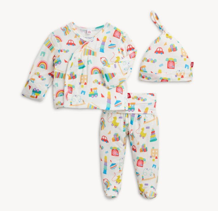Play All Day Modal Kimono Set Baby Sleepwear Magnetic Me